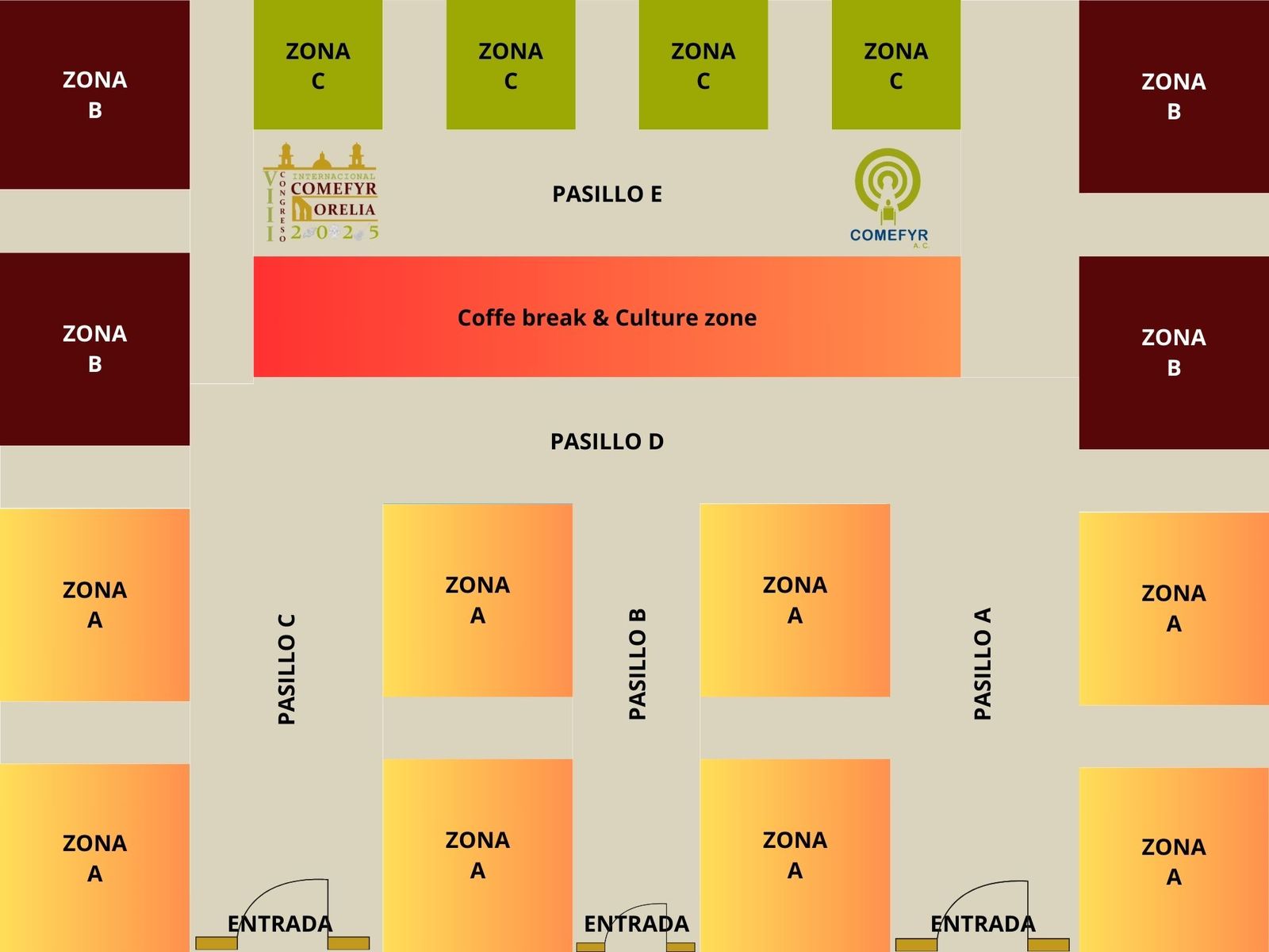 Croquis de la zona comercial